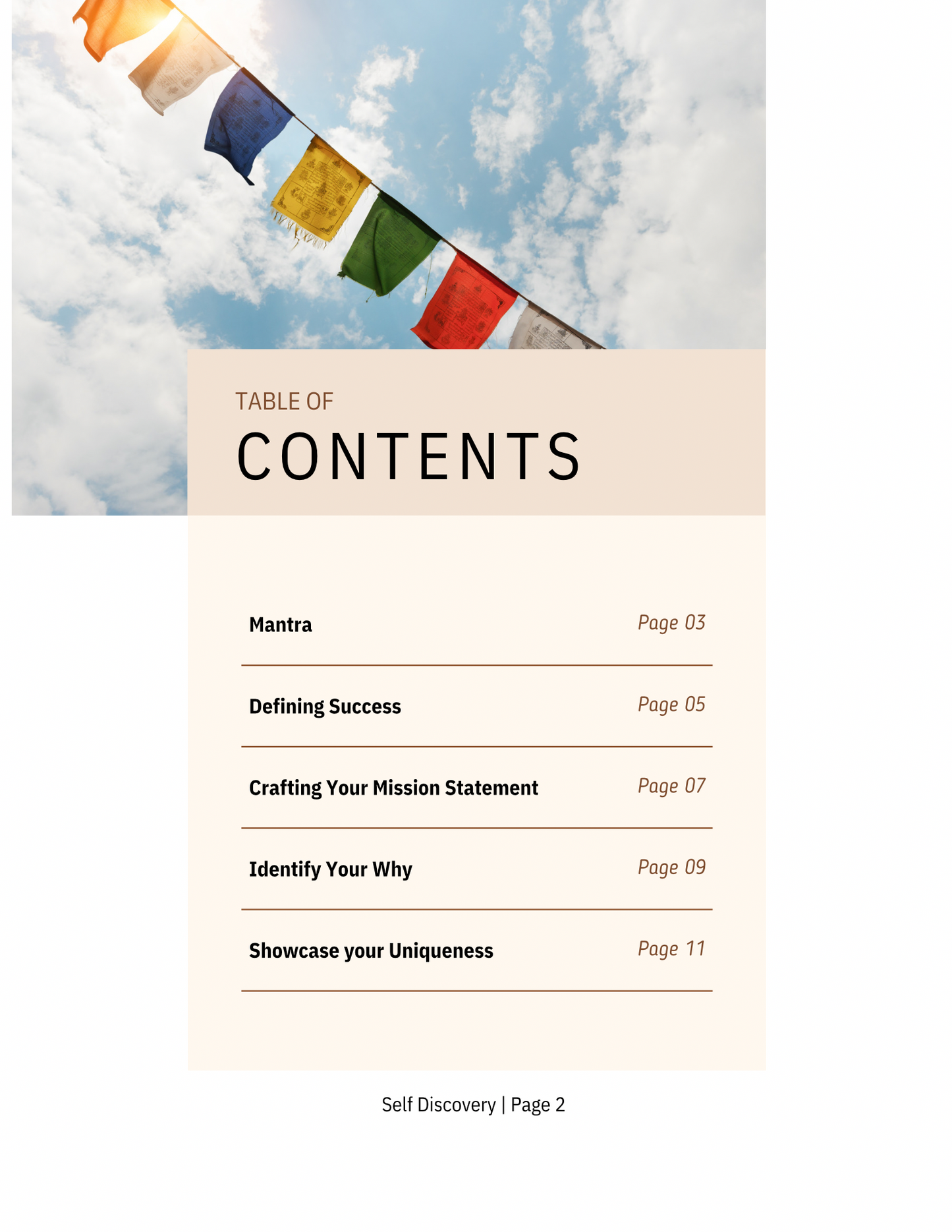 Self Discovery Workbook for Creative Business Owners