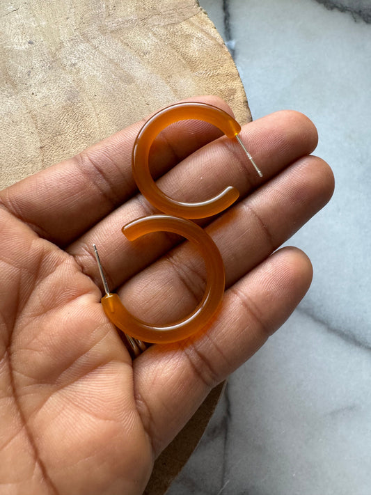 Amber Hoops