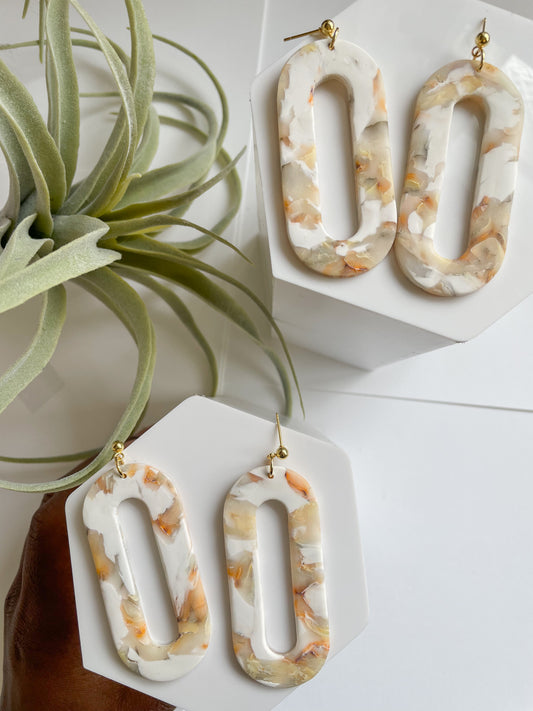 Autumn XL Oval Earrings
