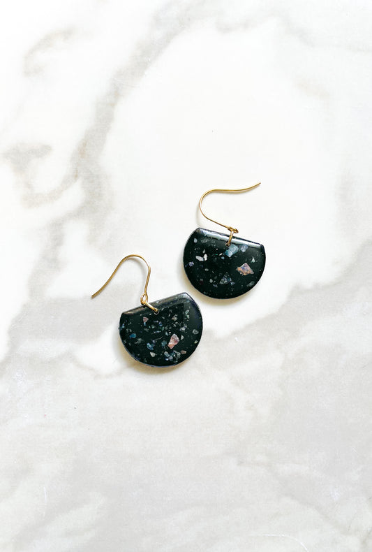 Black Shell Semi Circles