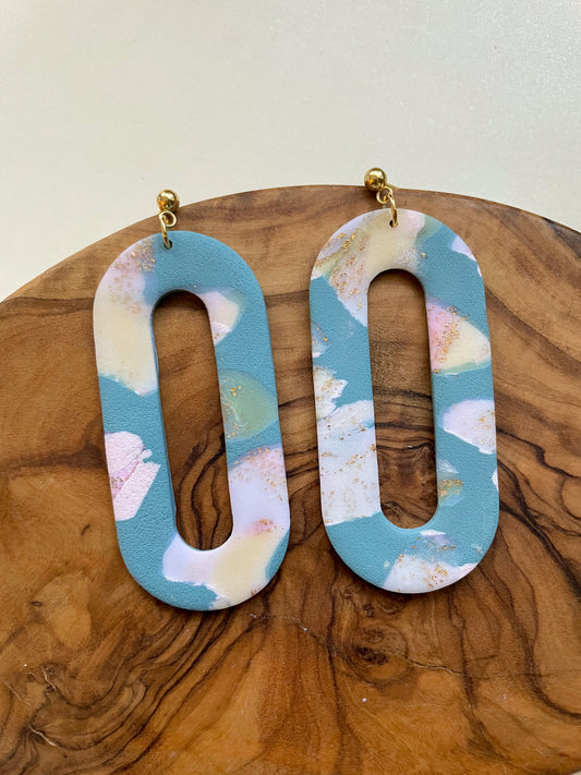 Abstract XL Ovals - Cornflower